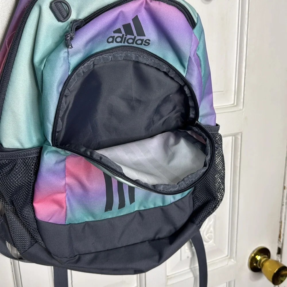 Adidas Tie Dye Pastels Iconic 3 Stripe Laptop Backpack - Picture 3 of 16